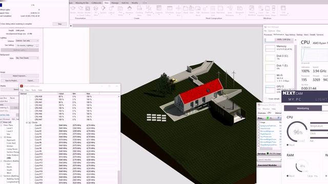 3D RENDERING PC: AMD Threadripper 3rd Gen & TRX40 Aorus Xtreme ft REVIT/LUMION/VRAY/ADOBE TEST 2020 смотреть онлайн