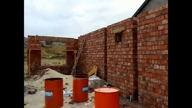 Строим дом - 2 Часть.  Кладка стен 1-го этажа (1 часть)