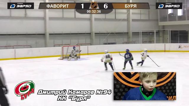 Послематчевое интервью Дмитрий Комаров 94 ХК БУРЯ смотреть онлайн