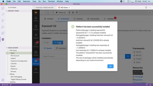 How To Install PlatformIO (ESP32 + Arduino series) смотреть онлайн