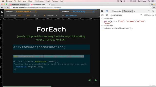 123.Array Iteration смотреть онлайн