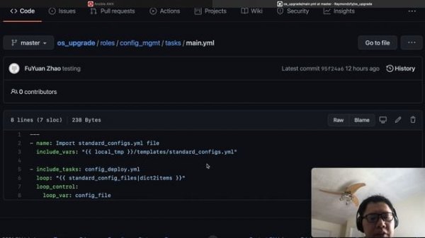 Ansible AWX integrates with GitHub for configuration management with custom configs