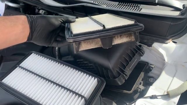 Honda Odyssey - Engine Air Intake Filter Replacement 2018 2019 2020 2021 2022 How to Replace Instal смотреть онлайн