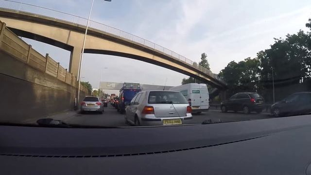PE02 HHO grey vw golf wants to cause accident Blackwell tunnel approach off ramp смотреть онлайн