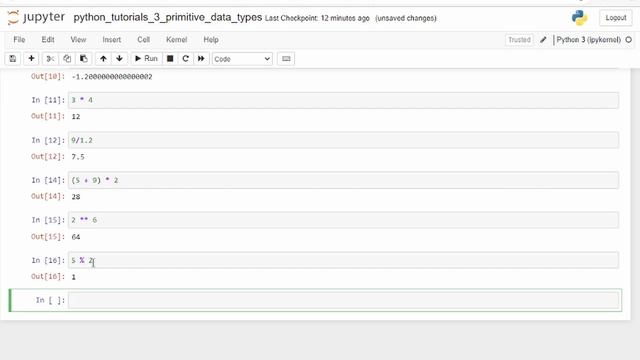 python tutorials 3 - primitive data types смотреть онлайн