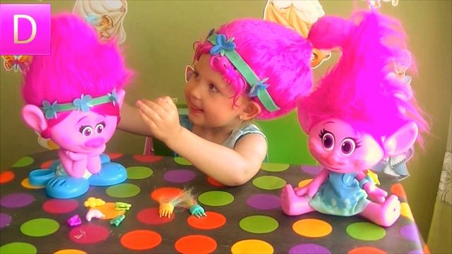TROLLS DREAMWOlD Торс куклы TROLLS для создания причесок смотреть онлайн