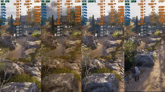 RX 470 vs RX 560 vs GTX 1050 Ti vs GTX 1050 Test in 7 Games смотреть онлайн