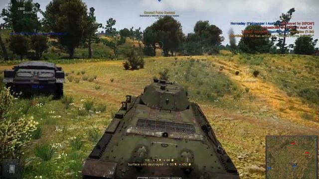 War Thunder Ground Forces T-34 1940 смотреть онлайн