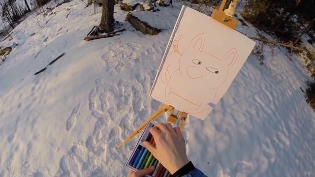 Doge Speed Drawing (such art, very oil pastel, new leonardo da vinci?) смотреть онлайн
