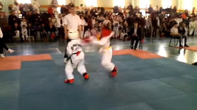 Первенство Волгоградской области по таэквон до ГТФ Финальный бой Алиева Эльмара смотреть онлайн