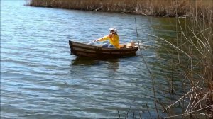 Самодельная лодка из фанеры. Испытание третье  "Отважная морячка"