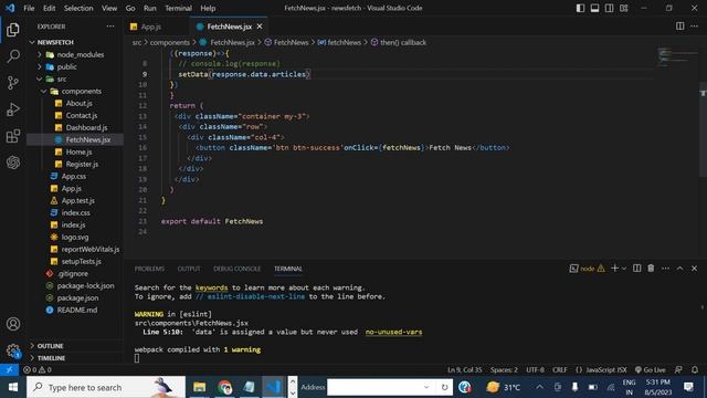 fetching news react bootstrap | Get Request Axios смотреть онлайн