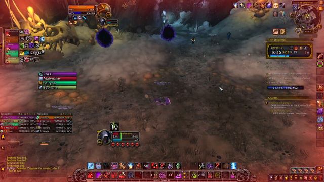 WoW 8.3 | Blood DK | The Underrot +16 (Tyrannical/Raging/Necrotic/Awakened) смотреть онлайн