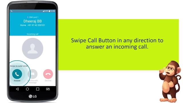 LG How To Use Answering and rejecting a call Support for Apple Samsung smart phones user guide смотреть онлайн