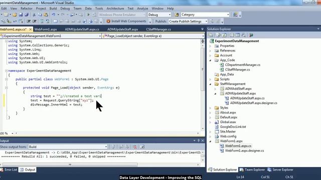 D - 5 - Improving The SQL and Introducing QueryString Technique смотреть онлайн