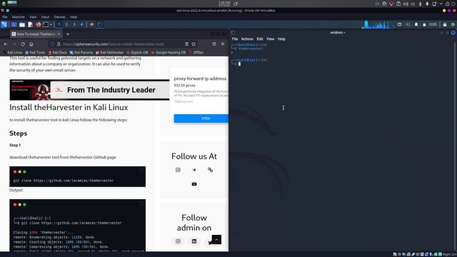 How to use and install theHarvester tool смотреть онлайн