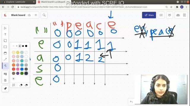 Leetcode 583. Delete Operation for Two Strings || Code + Explanation + Example Walk through смотреть онлайн