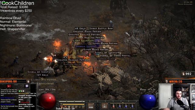 [Part 1] Diablo 2 - Hell RAINBOW Druid смотреть онлайн