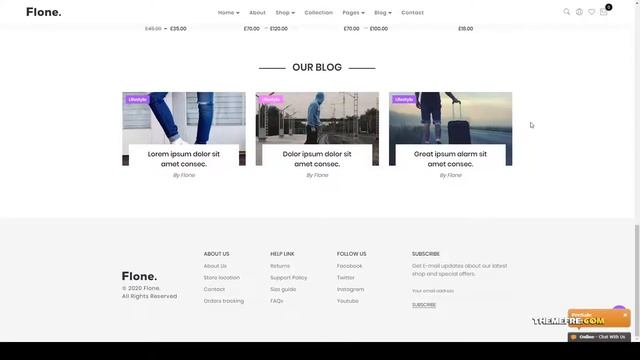 Flone Minimal WooCommerce WordPress Theme responsive elementor Aya смотреть онлайн