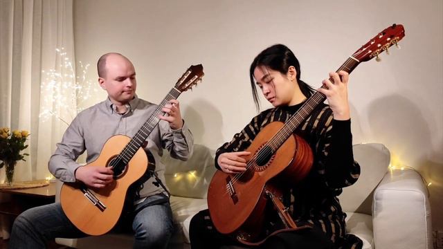 [WE Guitar Duo] CARULLI - Duo No.2 in G Major, Op.34 - Largo смотреть онлайн