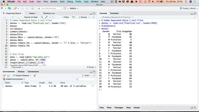 9. Importing data via a csv file смотреть онлайн