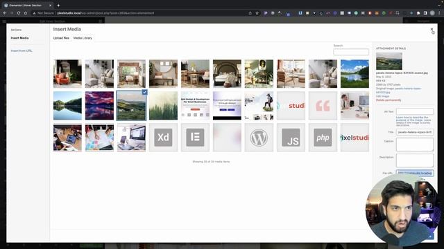 Elementor Text Over Image Section On Hover | Column Hover Animation смотреть онлайн