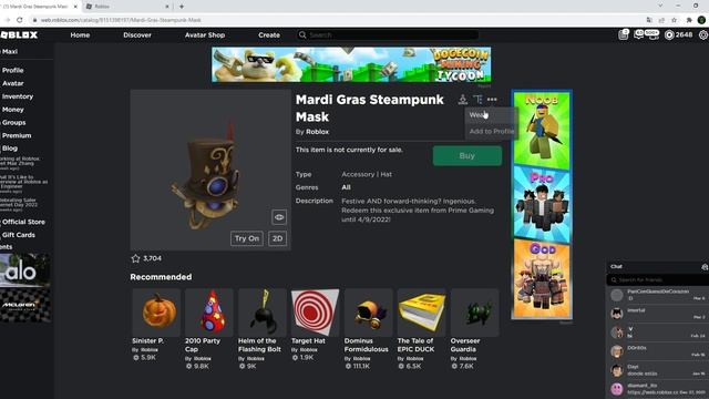 Getting the Mardi Gras Steampunk Mask For free? смотреть онлайн