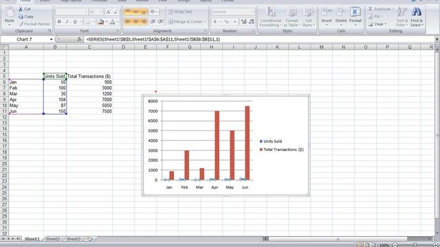 Combining 2 Excel Chart Types + adding a secondary y-axis.avi смотреть онлайн