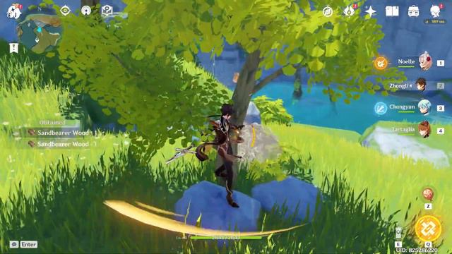 Genshin Impact _ Sandbearer Wood Farm / loop смотреть онлайн