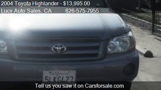 2004 Toyota Highlander 2WD - for sale in EL MONTE, CA 91732 смотреть онлайн