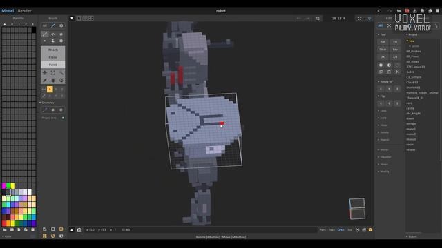Voxel Art - Voxel Robots - Magicavoxel Timelapse смотреть онлайн