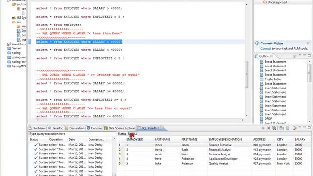 SQL QUERY WHERE CLAUSE LESS THAN смотреть онлайн