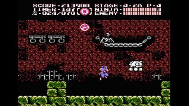 Dendy (Famicom,Nintendo,Nes) 8-bit Ninja Gaiden 3 The Ancient Ship of Doom Act 4