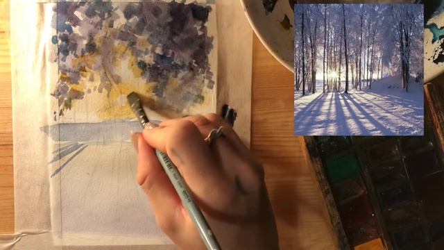 Как нарисовать тени, снег, солнце. Пошаговая инструкция смотреть онлайн