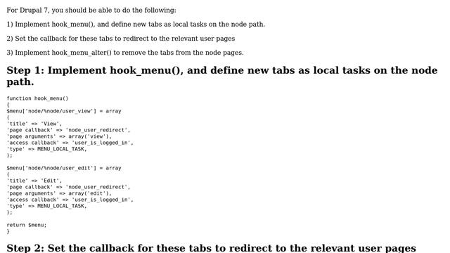 Drupal: Replace node tabs with user tabs on website (2 Solutions!!) смотреть онлайн