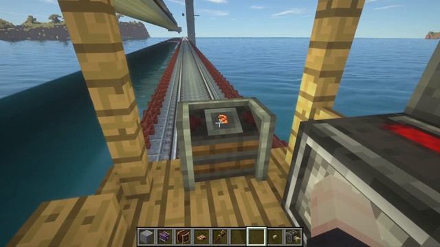 Поезд-лифт в Minecraft! Create 0.5.1 смотреть онлайн