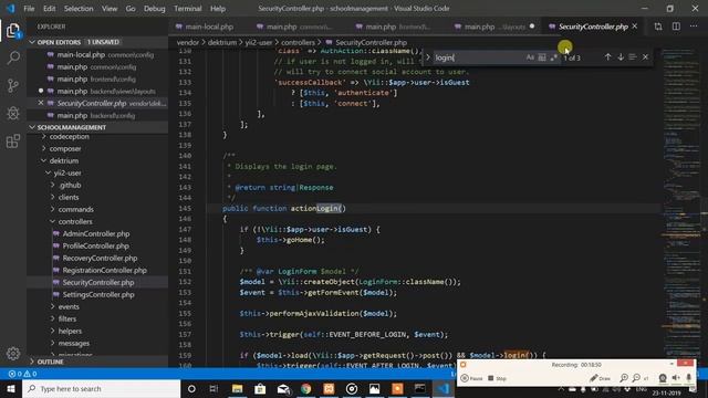 CREATING SCHOOL MANAGEMENT SYSTEM IN YII 2.0 ADVANCED TEMPLATE : LESSON-1 смотреть онлайн