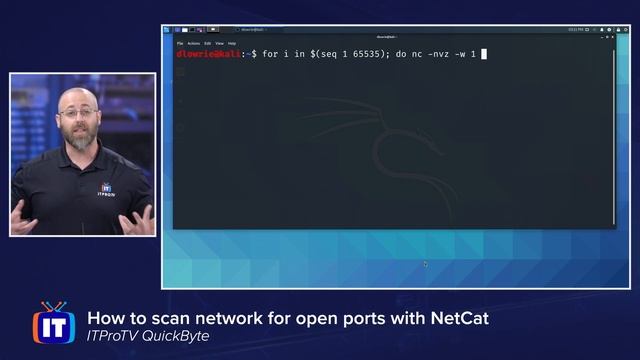 How to scan network for open ports with Netcat | Simple port scanner смотреть онлайн