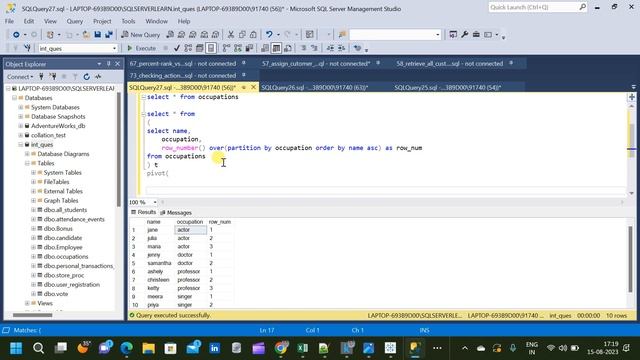 Tricky SQL Interview Question | Pivot Column Values Under a Header Sorted Alphabetically | SQL смотреть онлайн