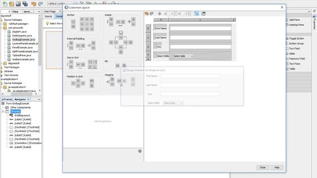 How to use GridBag Layout in Swing Tutorial part-16 || Java Code смотреть онлайн