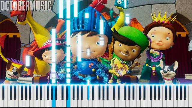 Mike The Knight - Theme Song | EASY Piano Tutorial