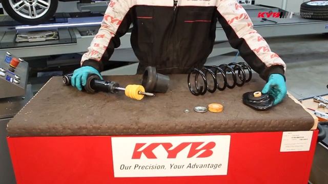 MINI Cooper R56, R57 - REAR - Задние амортизаторы KYB установка смотреть онлайн