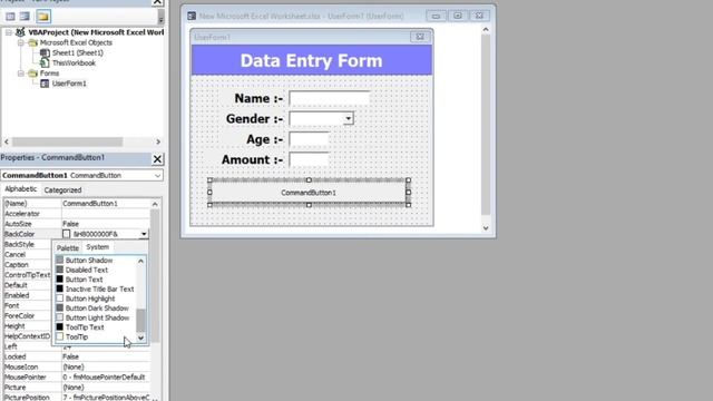 Fully Automated Data Entry User Form in Excel VBA смотреть онлайн