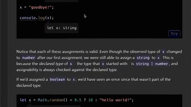 Typescript Handbook - Narrowing смотреть онлайн