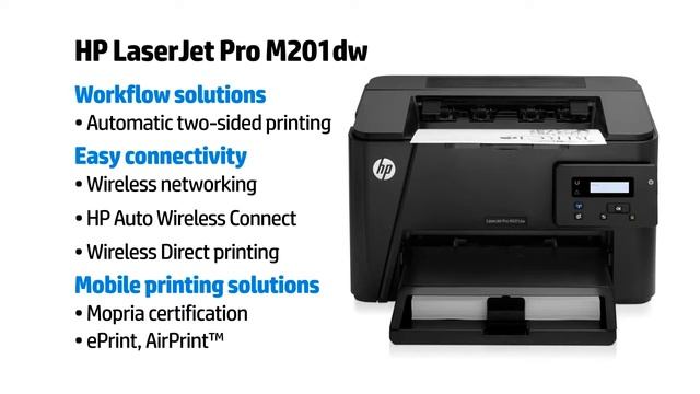 Impresora HP LaserJet Pro M201dw CF456A смотреть онлайн