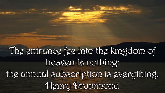 Henry Drummond Quote 2 Christian Animated Still смотреть онлайн