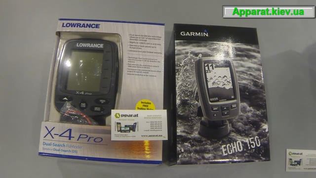 Видеообзор Эхолота Lowrance X-4 Pro и Garmin Echo 150 смотреть онлайн