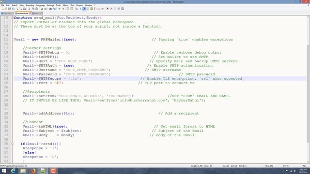 Send Email in PHP using PHPMailer. | HackerRahul смотреть онлайн