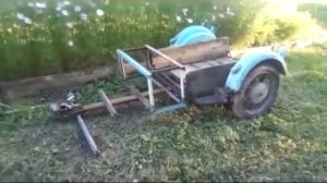 прицеп к мотоблоку из мотоколясок.