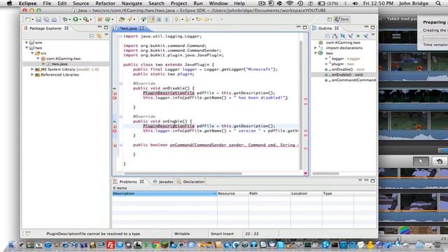 How to make a Bukkit Plugin: Episode 2 смотреть онлайн